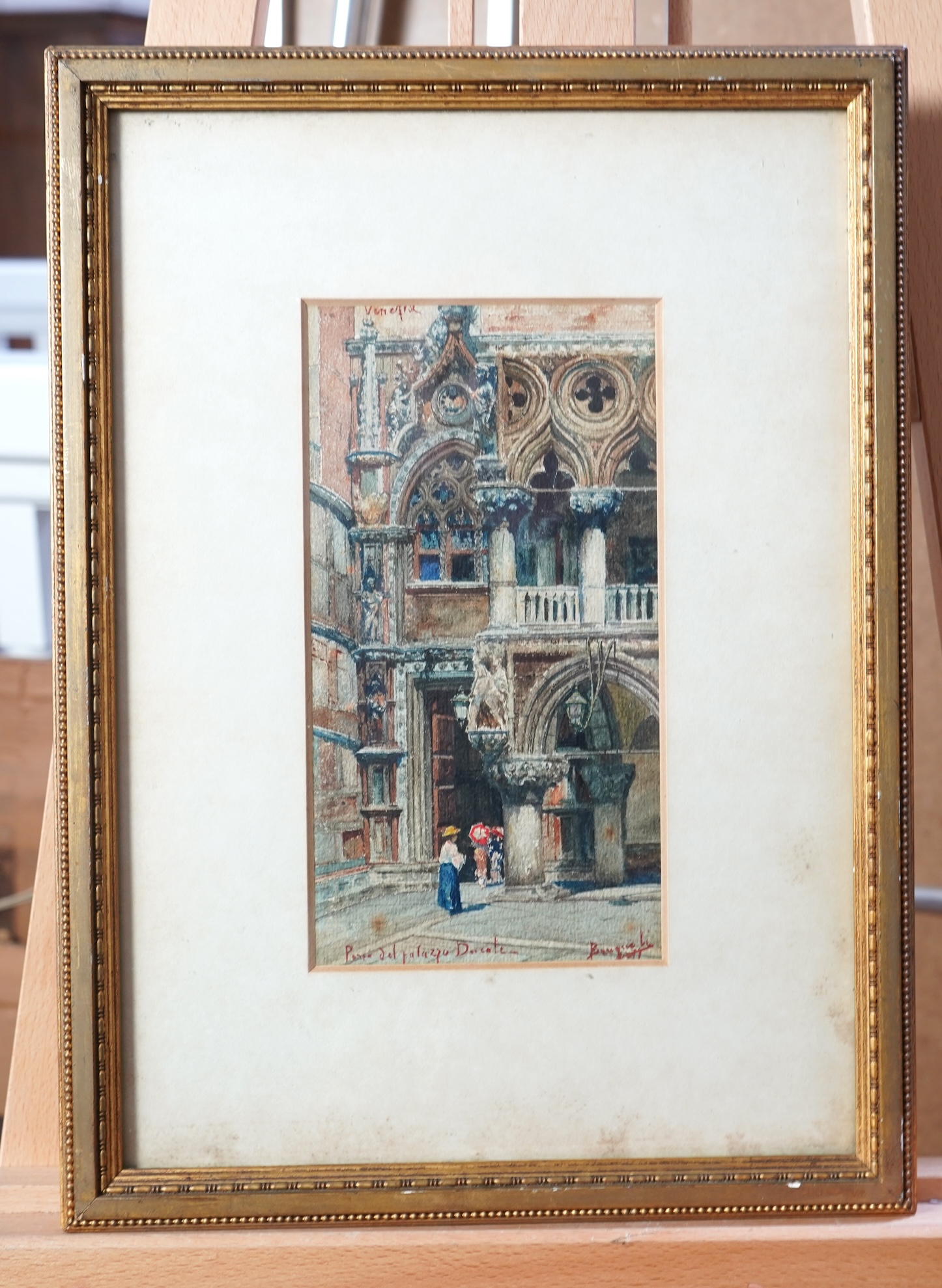 Emanuele Brugnoli, Italian 1859-1944, 'Porta del Palazzo Ducale'